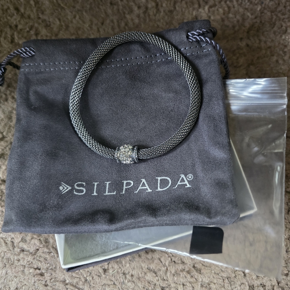 Silpada Mesh Together Stretch Bracelet